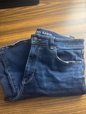American Eagle Dark high rise skinny kick
